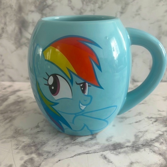 My Little Pony Rainbow Dash Blue Coffee Cup Mug 2014 - Picture 1 of 6